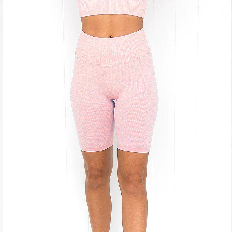 Pantalones Cortos de Gimnasio y Yoga de Mujer con Cintura Alta Casual