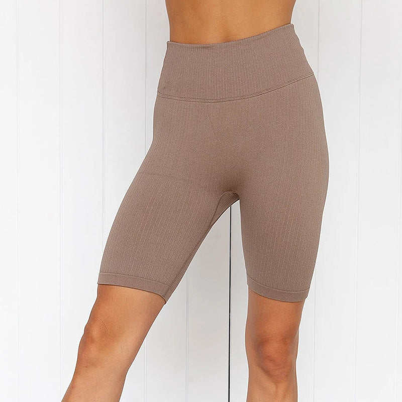 Pantalones Cortos de Gimnasio y Yoga de Mujer con Cintura Alta Casual