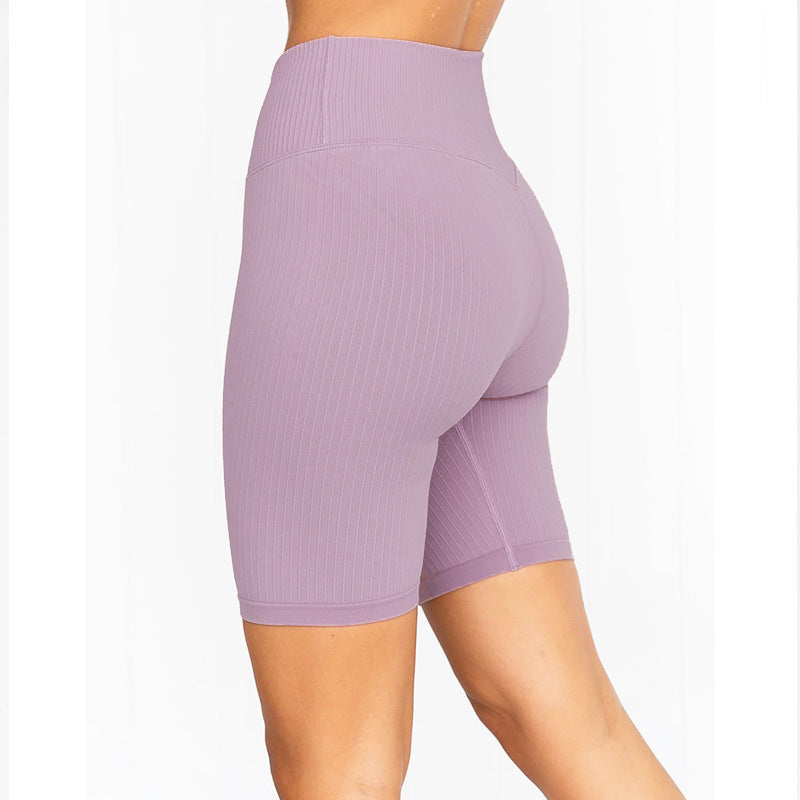 Pantalones Cortos de Gimnasio y Yoga de Mujer con Cintura Alta Casual