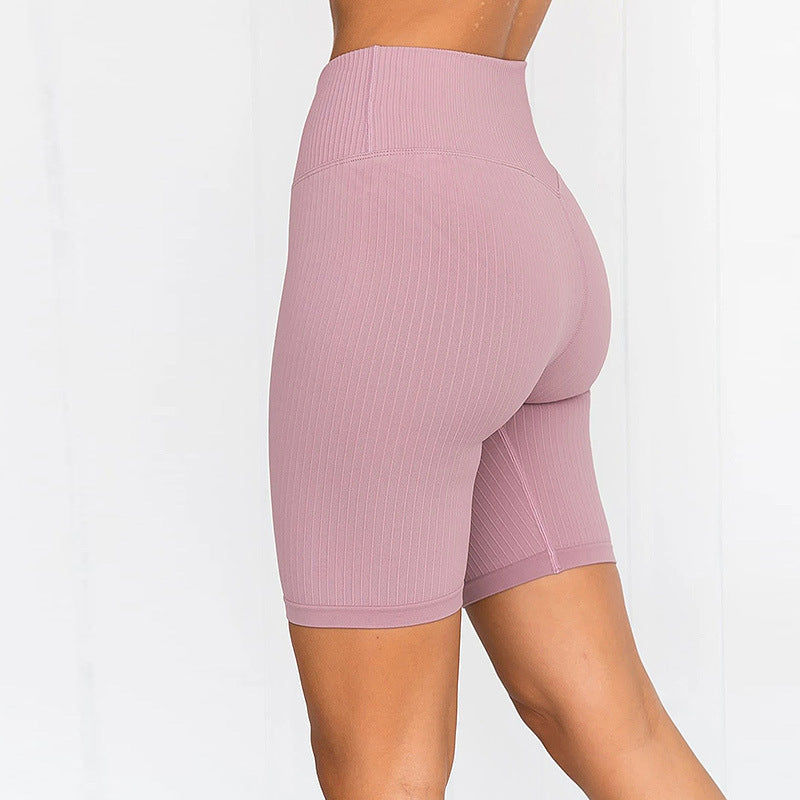 Pantalones Cortos de Gimnasio y Yoga de Mujer con Cintura Alta Casual