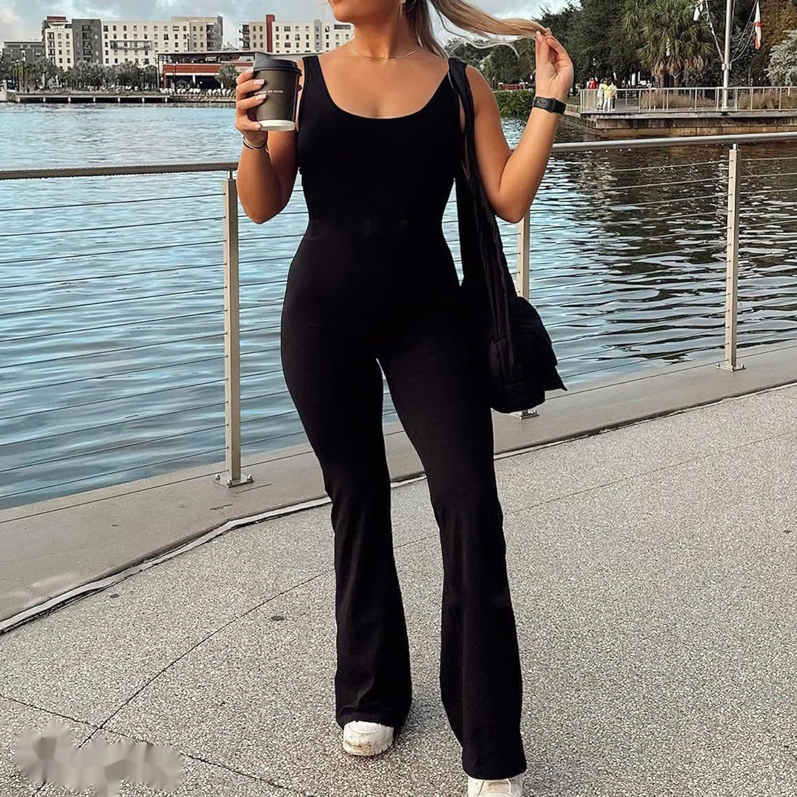 Mono Deportivo Acampanado para Mujeres Yeoreo Sexy con Espalda Descubierta para Gimnasio