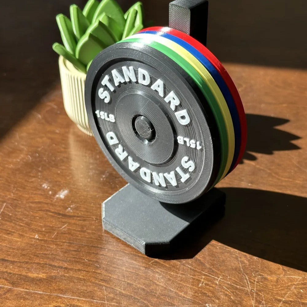 Posavasos de levantamiento de pesas de gimnasio