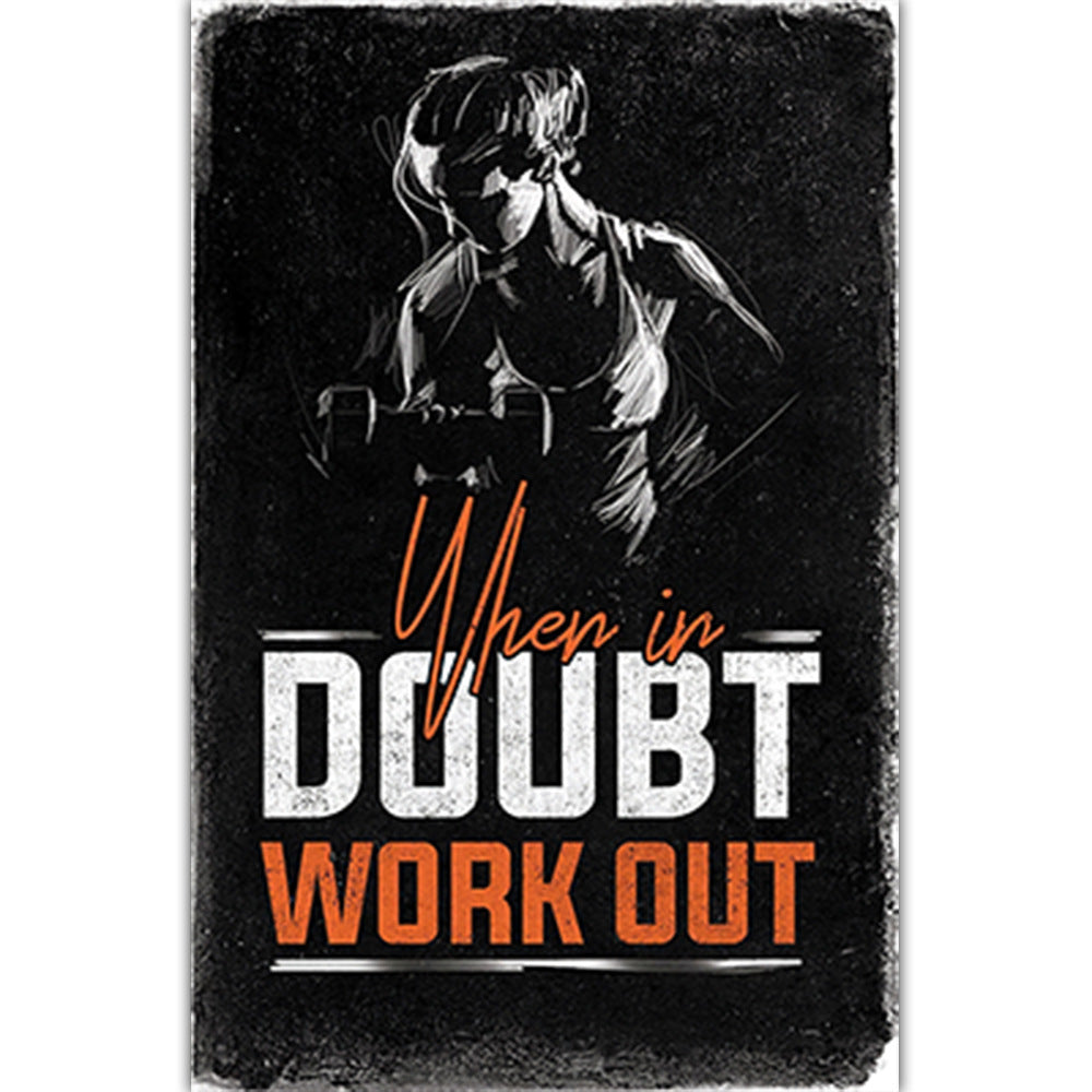 Póster motivador de gimnasio