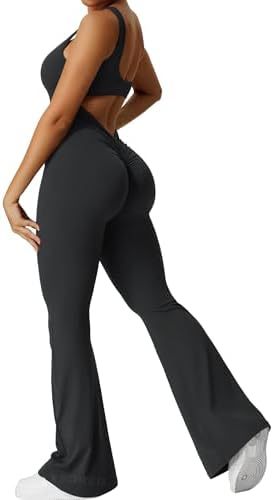 Mono Deportivo Acampanado para Mujeres Yeoreo Sexy con Espalda Descubierta para Gimnasio