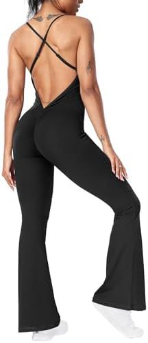 Mono Deportivo Acampanado para Mujeres Yeoreo Sexy con Espalda Descubierta para Gimnasio