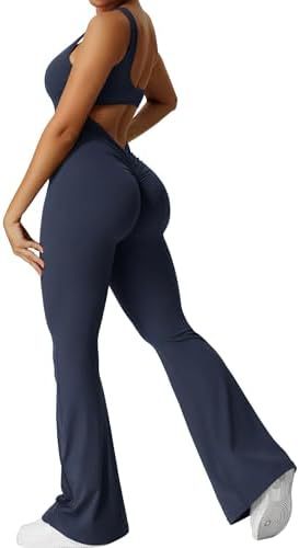 Mono Deportivo Acampanado para Mujeres Yeoreo Sexy con Espalda Descubierta para Gimnasio