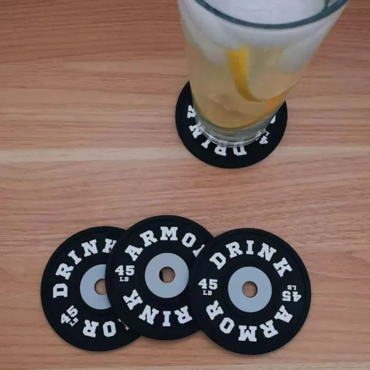 Posavasos de levantamiento de pesas de gimnasio
