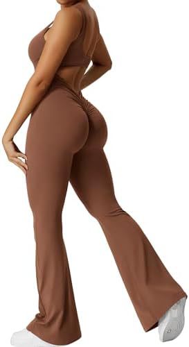 Mono Deportivo Acampanado para Mujeres Yeoreo Sexy con Espalda Descubierta para Gimnasio